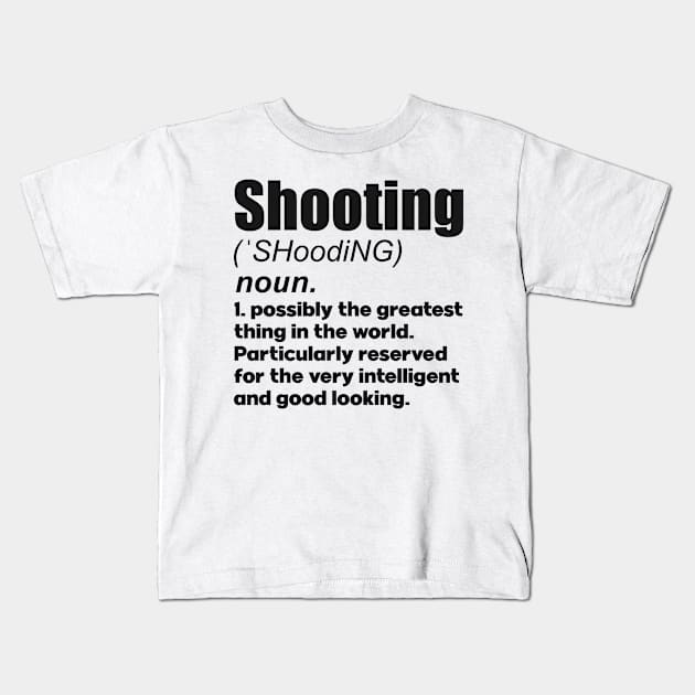 Shooting coach girl player gift. Perfect present for mother dad friend him or her Kids T-Shirt by SerenityByAlex